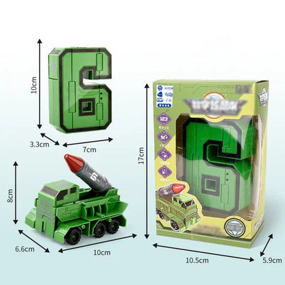 Toy Deformation Number Transform Robot