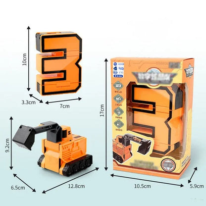 Toy Deformation Number Transform Robot