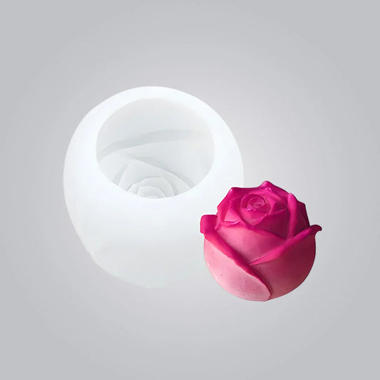 3D Rose Shape Ice Cube Mold