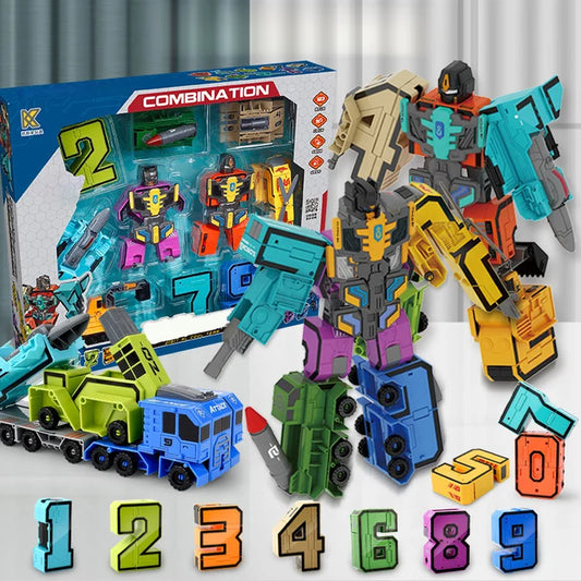 Toy Deformation Number Transform Robot