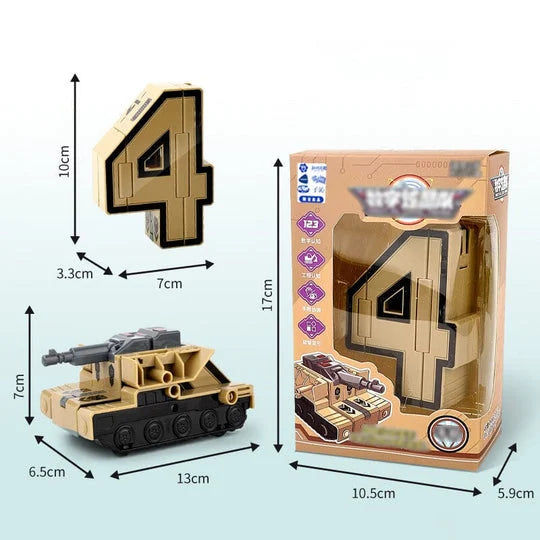 Toy Deformation Number Transform Robot