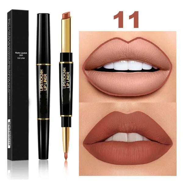 2-in-1 Waterproof Lipstick Lip Liner