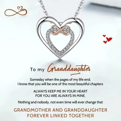 Granddaughter, Always Keep Me in Your Heart - Infinity Pendant