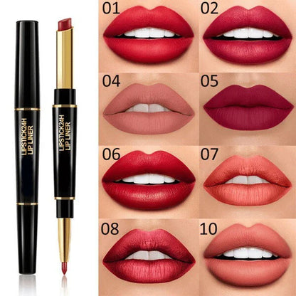 2-in-1 Waterproof Lipstick Lip Liner