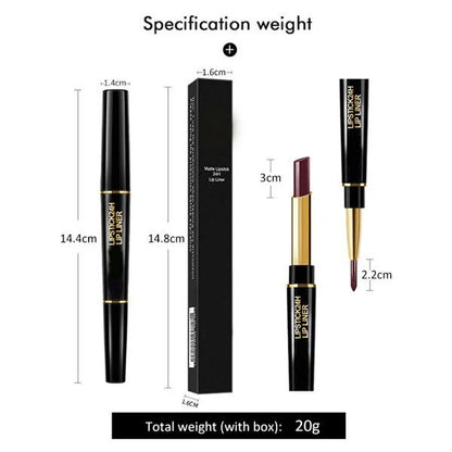 2-in-1 Waterproof Lipstick Lip Liner