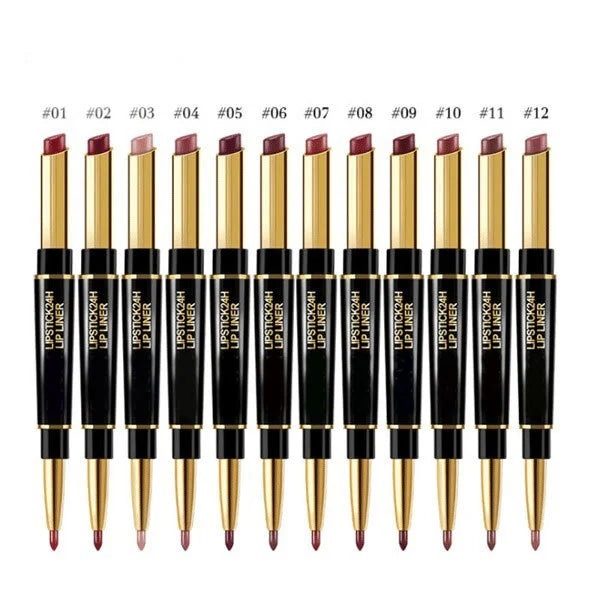 2-in-1 Waterproof Lipstick Lip Liner