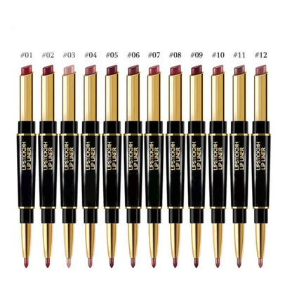 2-in-1 Waterproof Lipstick Lip Liner