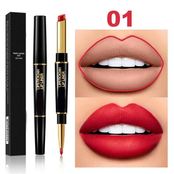 2-in-1 Waterproof Lipstick Lip Liner